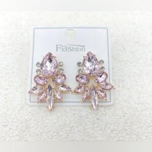 5/20 Pink and Gold Statement Earrings 🩷